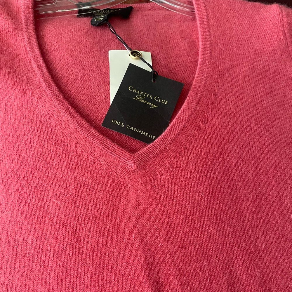 New Charter Club cashmere sweater size S - Picture 4 of 4